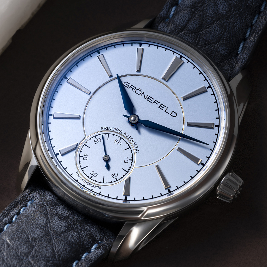 1941 Principia in Stainless Steel with Turquoise Dial															