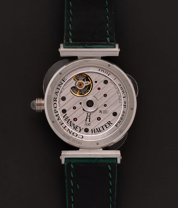 Contemporaine Moon Phase in White Gold