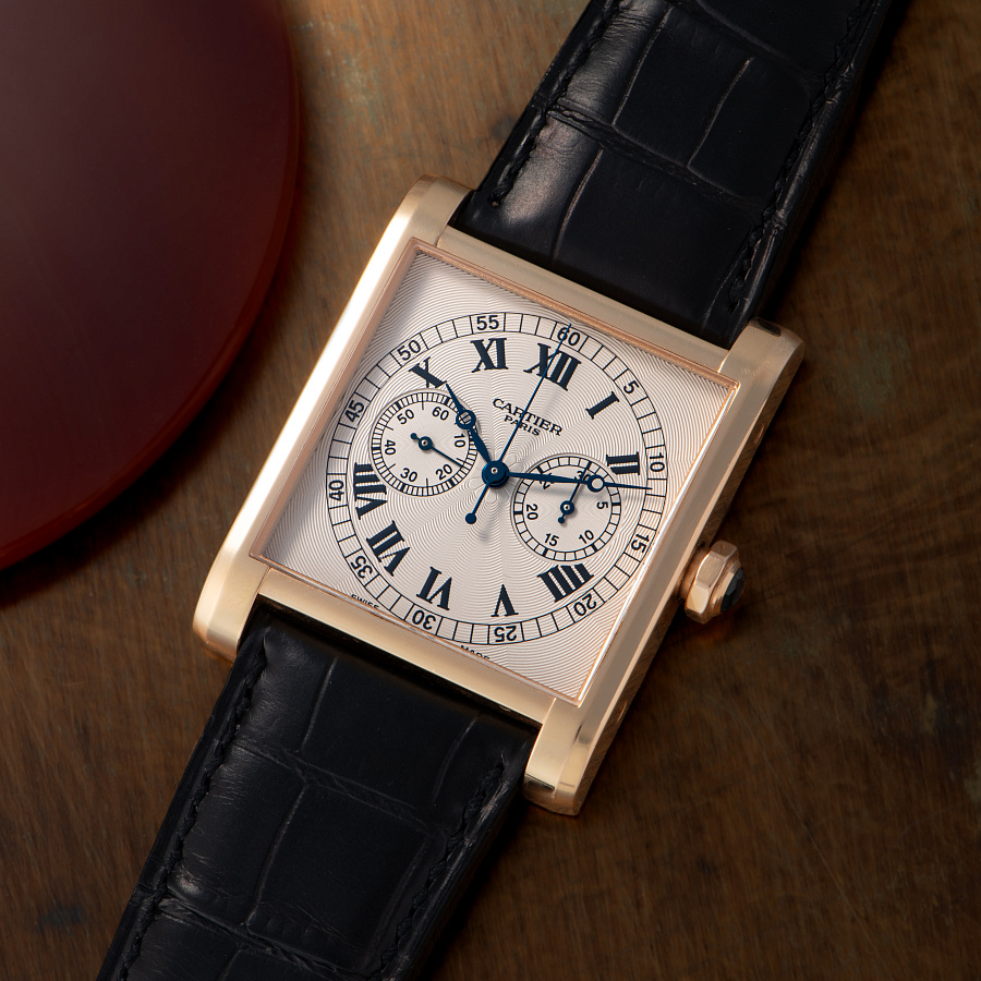 Tank Chronogrpah Monopusher in Rose Gold limited to 100 pieces