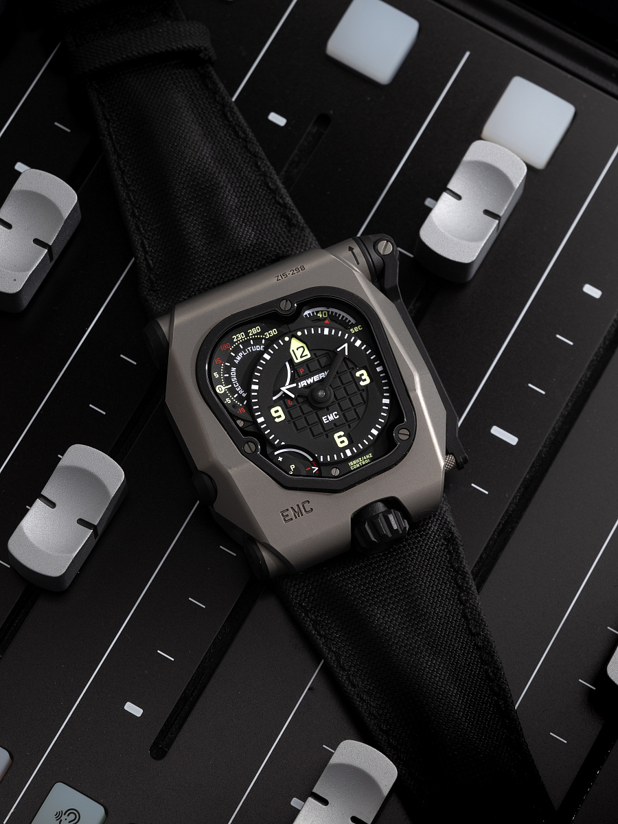 UR-EMC Time Hunter in Stainless Steel and Titanium