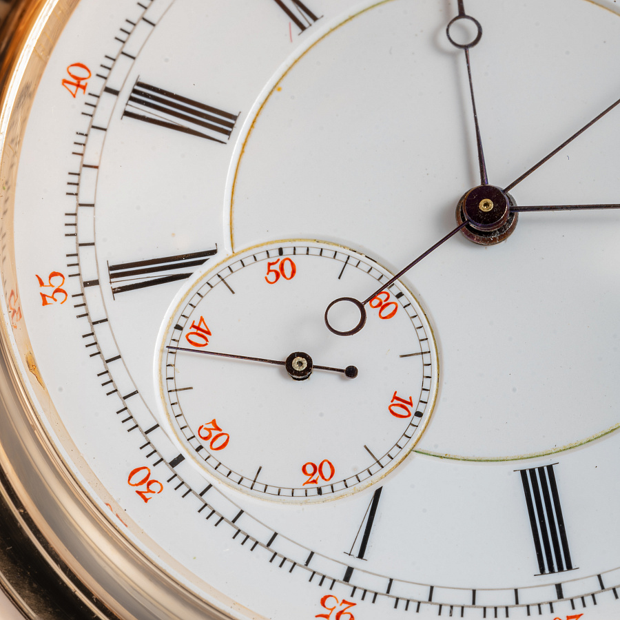 Gold Pocket Chronograph Quater Repeating Watch