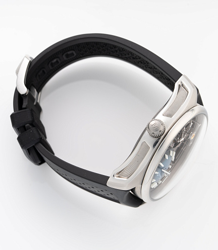 Pioneer Cylindrical Tourbillon Skeleton in Stainless Steel