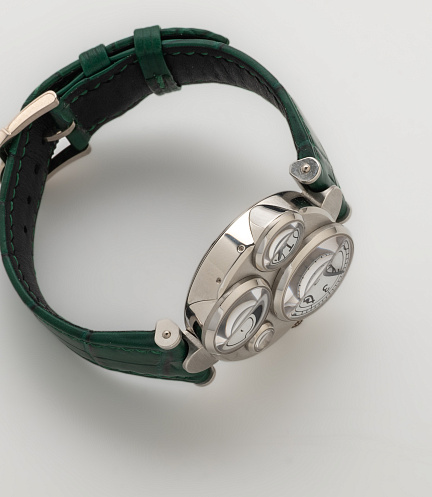 Contemporaine Moon Phase in White Gold