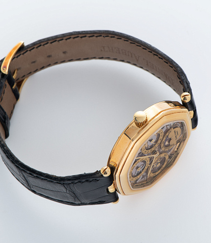 Lys Royal Gold Skeleton Perpetual Calendar Piece Unique