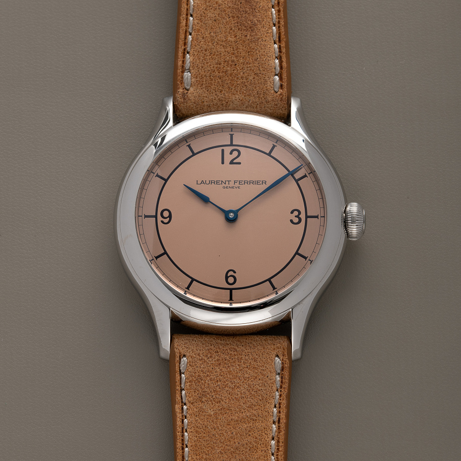 Galet Micro-Rotor Salmon Dial Unique Piece for Revolution
