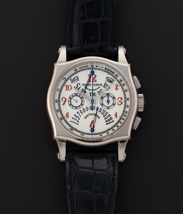 Symphatie Chronograph with Bi-Retrograde Calendar in White Gold