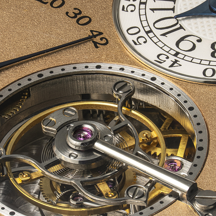 Tourbillon Souverain in 38mm Platinum Case with Brass Movement and Pink Dial