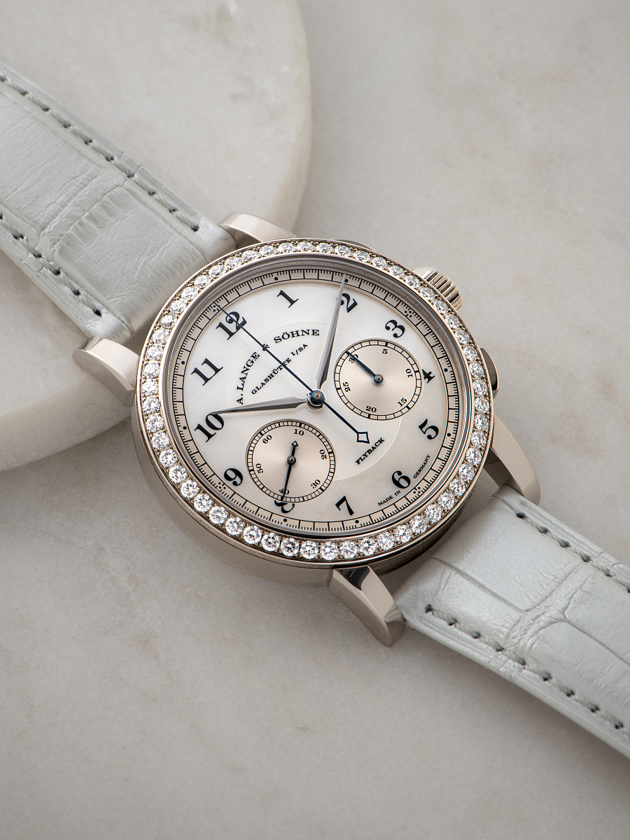 1815 Chronograph with MOP Dial and Diamonds Bezel