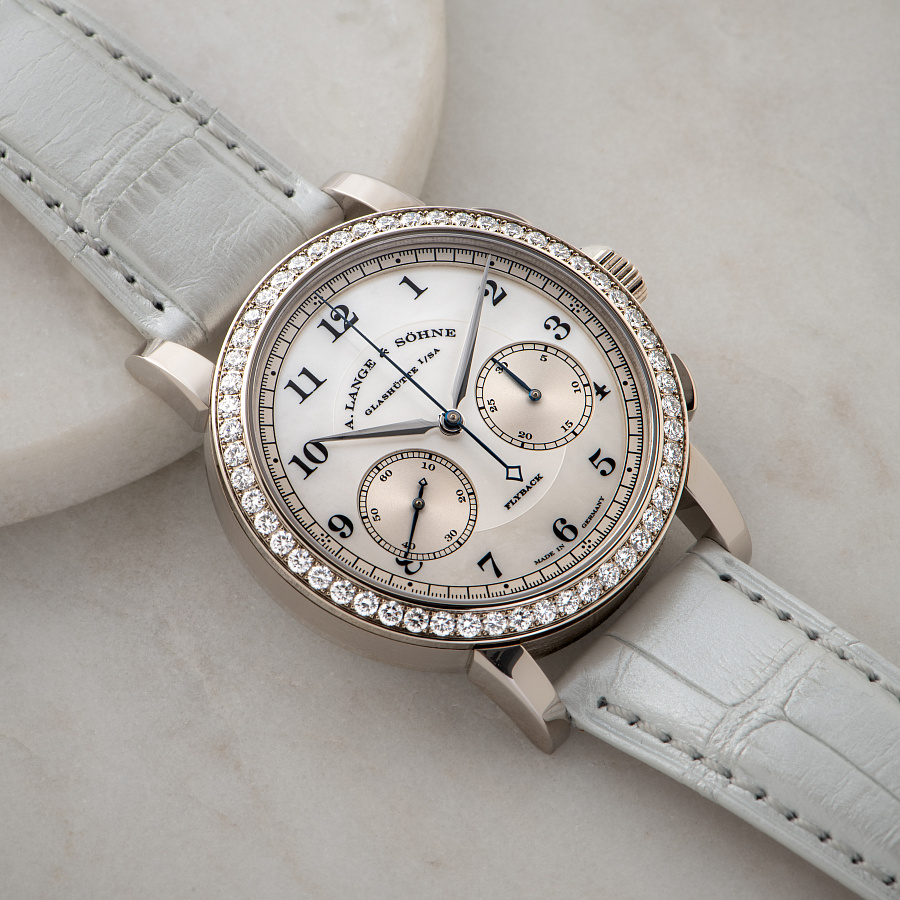 1815 Chronograph with MOP Dial and Diamonds Bezel
