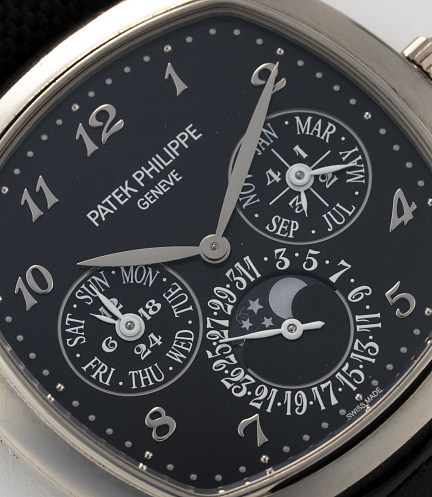 Perpetual Calendar in White Gold with Black Dial and Breguet Numerals