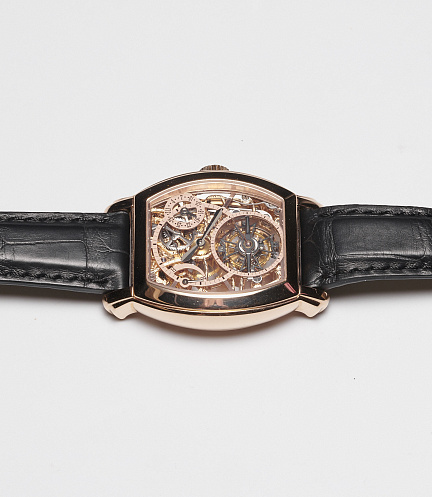 Malte Tourbillon Skeletonized in Rose Gold