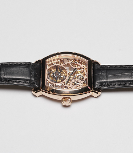 Malte Tourbillon Skeletonized in Rose Gold