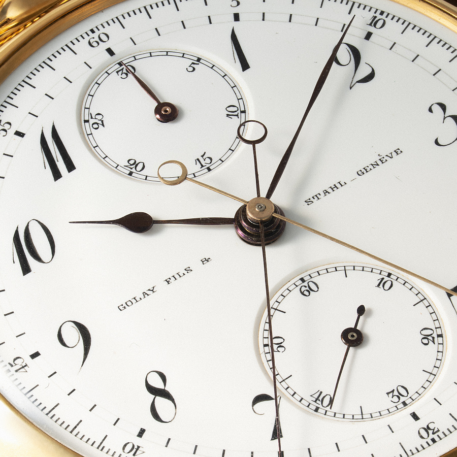 Grande & Petite Sonnerie with Minute Repeater and Rattrapante Lepine Pocket Watch in Yellow Gold made for Joseph Beecham