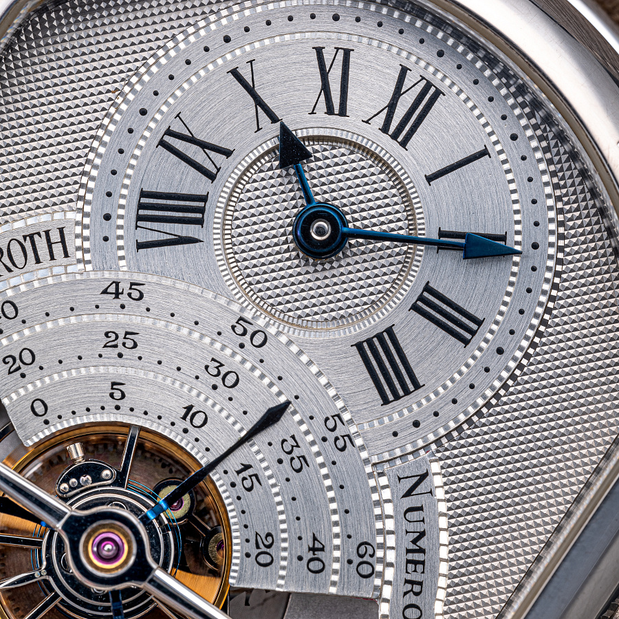 Regulateur Tourbillon in White Gold with Clous de Paris