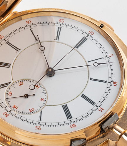 Gold Pocket Chronograph Quater Repeating Watch