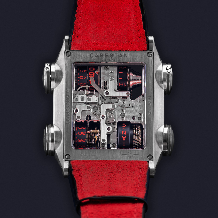 Kronoconcept Terra Luna Skeleton Vertical Tourbillon Piece Unique 1/1 in Titanium
