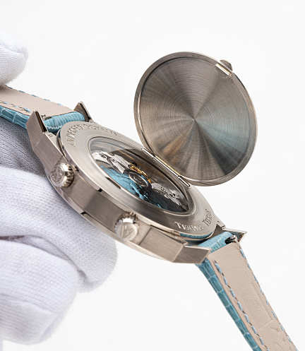 Tempus Terrea Worldtime Aquamarine in White Gold