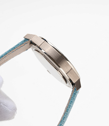 Tempus Terrea Worldtime Aquamarine in White Gold