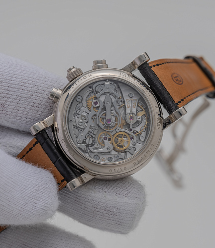 Toric Rattrapante in White Gold with Salmon Dial