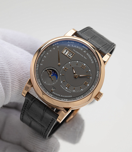 Lange 1 Perpetual Calendar in Rose Gold with Grey Dial