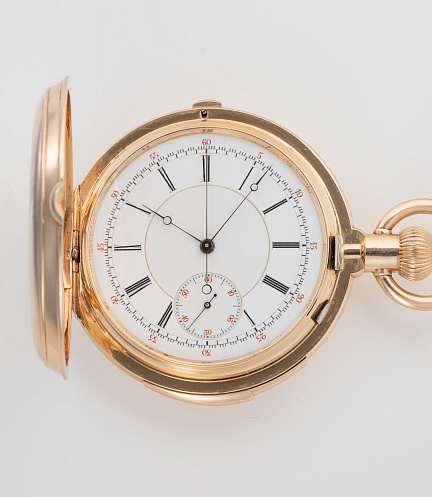 Gold Pocket Chronograph Quater Repeating Watch