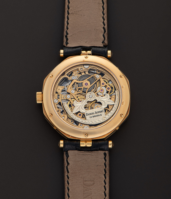 Lys Royal Gold Skeleton Ultra-thin Perpetual Calendar Piece Unique