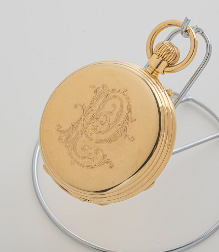 Golden Tourbillon Pocket Watch by Sylvain Mairet