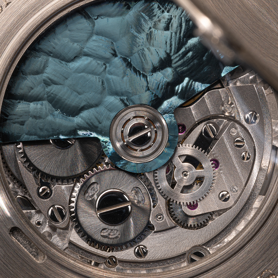 Tempus Terrea Worldtime Aquamarine in White Gold