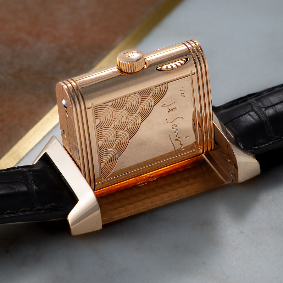 Reverso A Eclipses in Rose Gold with Enamel Zodiac Dial by Hiroshi Senju