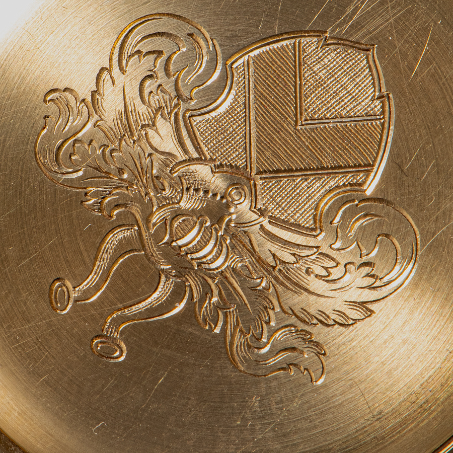 Reference 1 in Yellow Gold with a Historical Engraving on the Back Case