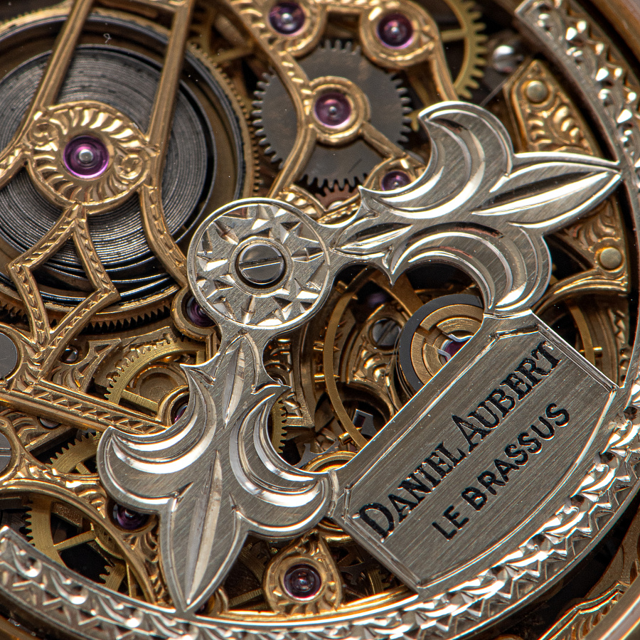 Lys Royal Gold Skeleton Perpetual Calendar Piece Unique