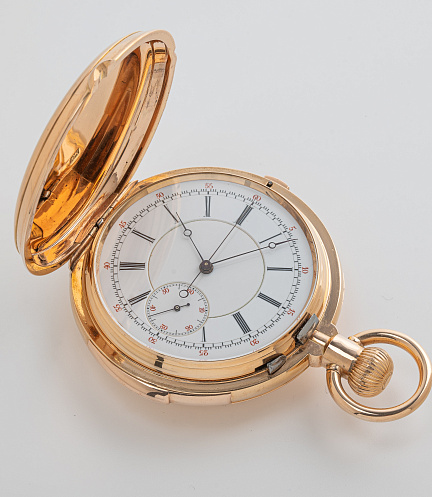 Gold Pocket Chronograph Quater Repeating Watch