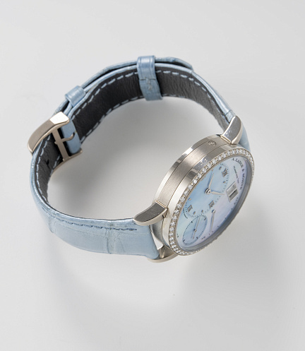 Small Lange 1 in White Gold with Blue MOP Dial LE to 20 pieces