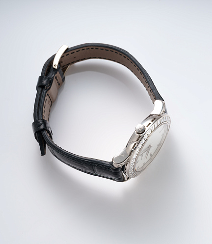 Calatrava with Diamond Bezel in White Gold