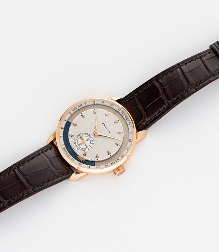 Anywhere in Rose Gold with Guilloche Dial by Remi Maillat