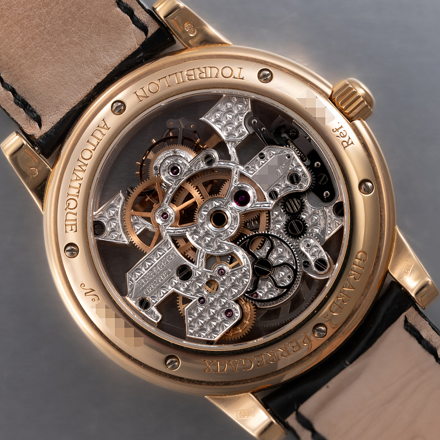 Triple Bridge Skeleton Tourbillon in Rose Gold