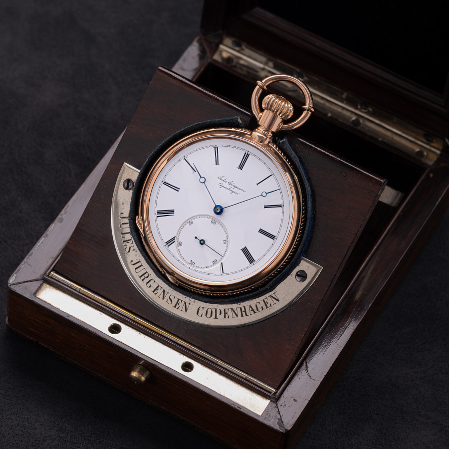 Gold Pocket Watch with Chronometre Movement