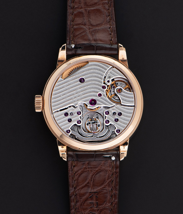 Anywhere in Rose Gold with Guilloche Dial by Remi Maillat
