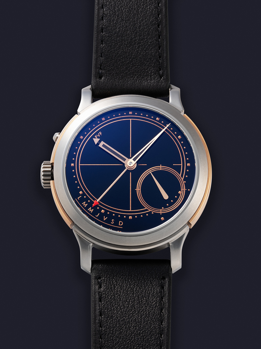 2 Time-Day Intrepido ARTedition in Rose Gold and Titanium with Onyx Dial